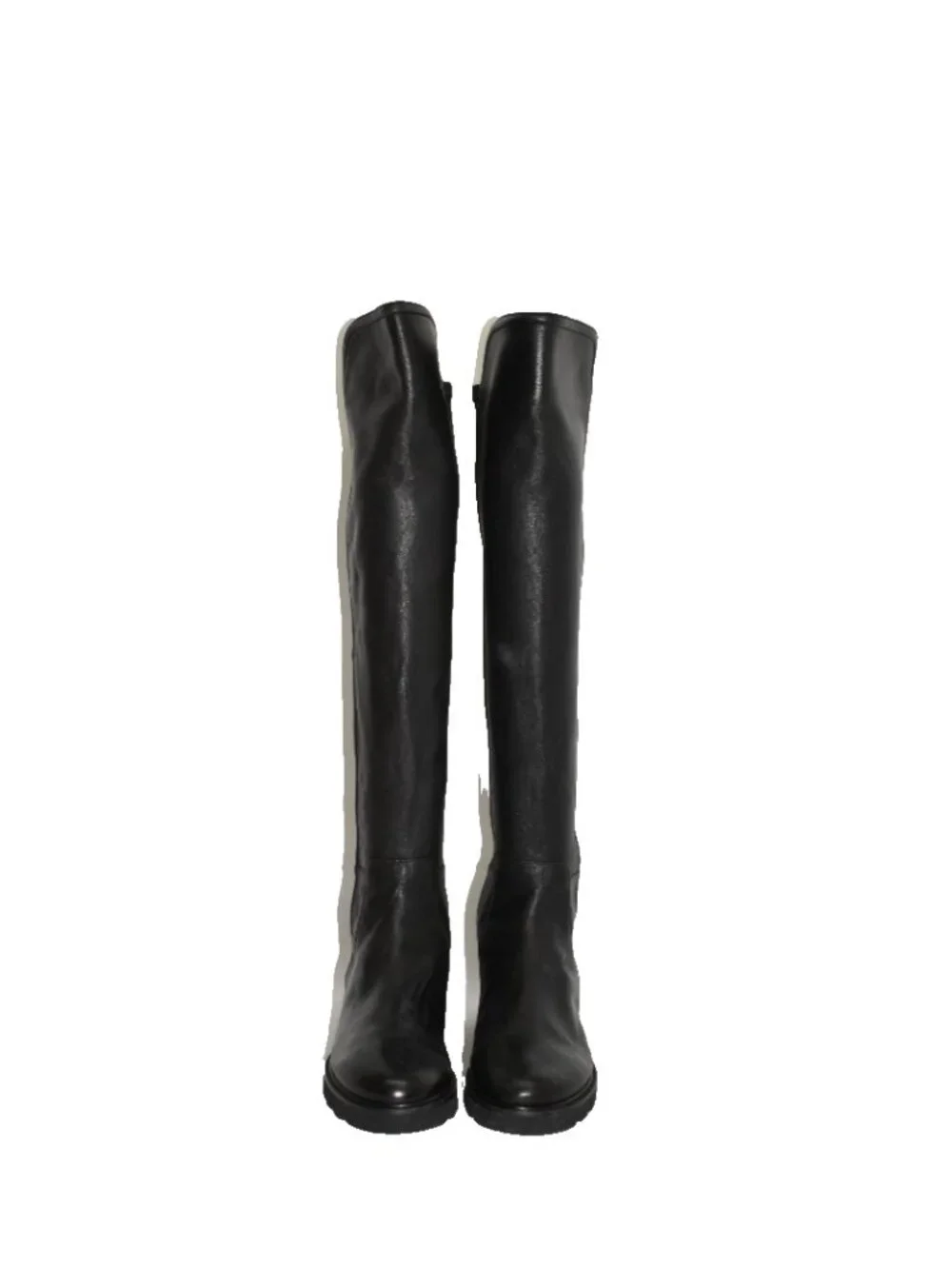 $950 STUART WEITZMAN Lift Over-The-Knee Leather Combat Boot LOWLAND 6.5 (PC13)